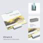 Preview: Tuerschild VITRUM A Glasschild, fuer Buero 200 200 mm